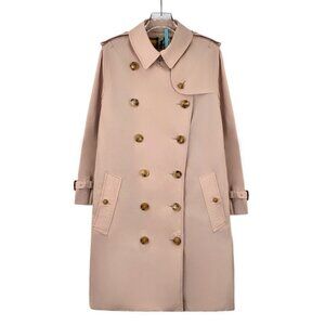 Burberry Pink cotton trench coat